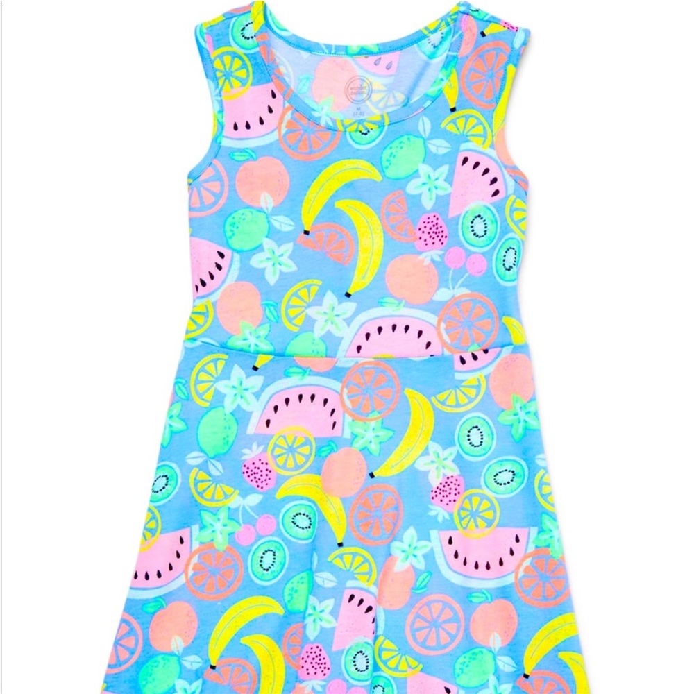 Wonder Nation Toddler Girl Fruit Printed Dress